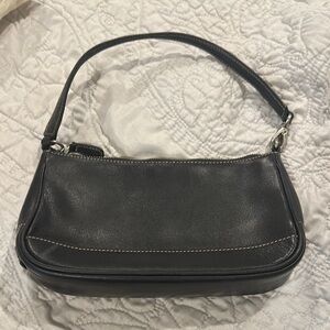 Coach Black Shoulder Bag with Crescent Shape